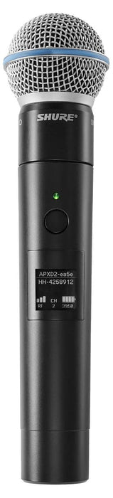 Безжичен микрофон Shure - MXW2X/BETA58, за Microflex Wireless neXt 2, черен