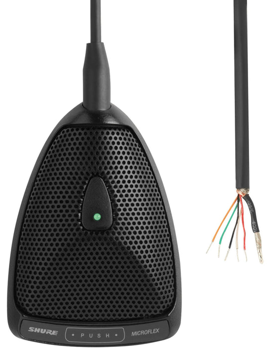 Граничен микрофон Shure - MX392/S, суперкардиоиден, черен