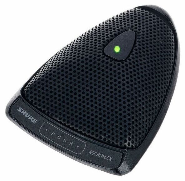 Граничен микрофон Shure - MX393/C, кардиоиден, черен