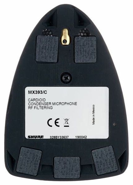 Граничен микрофон Shure - MX393/C, кардиоиден, черен