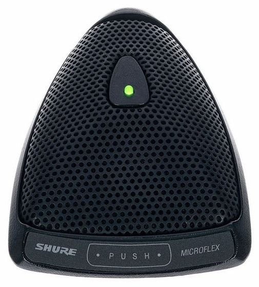 Граничен микрофон Shure - MX393/C, кардиоиден, черен