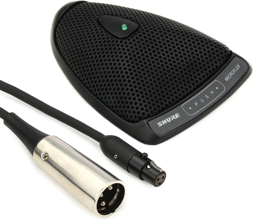 Кондензаторен микрофон Shure - MX393/S, суперкардиоиден, черен