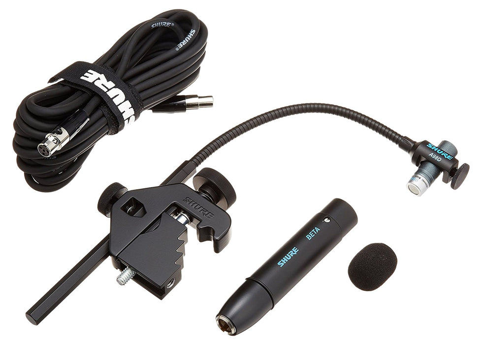 Микрофон Shure - Beta 98AD/C, кардиоиден, за барабани, черен