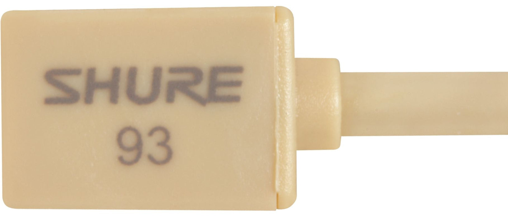 Микрофон Shure - WL93-6T, 1.9 m, TA4F, бежов