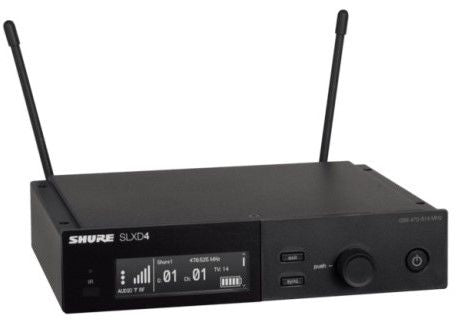 Безжична микрофонна система Shure - SLXD14E-G59, черна