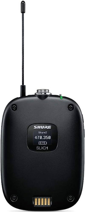 Безжична микрофонна система Shure - SLXD14E-G59, черна