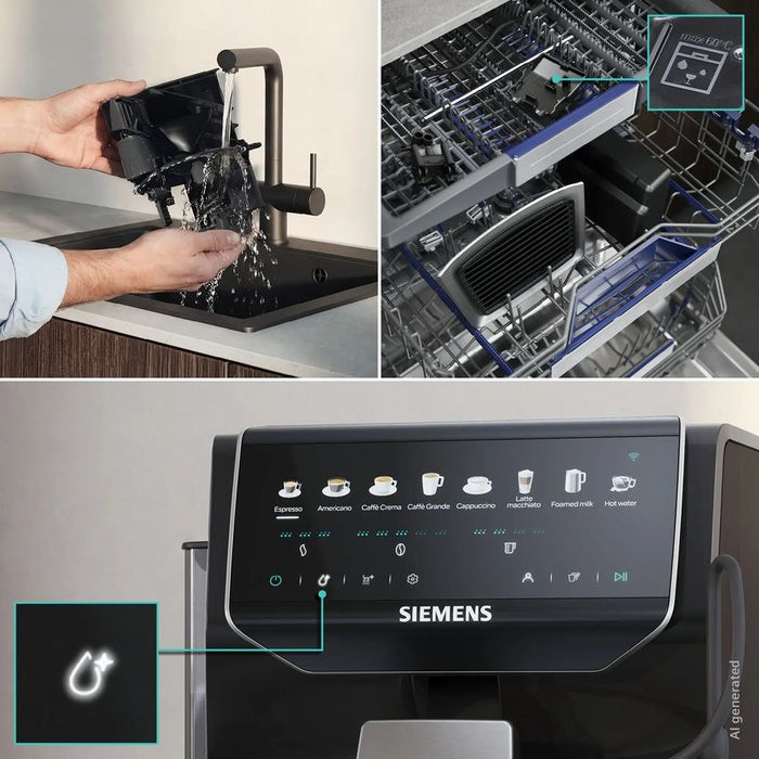 Siemens EQ500 iAroma TP553E07 еспресо машина 15 бара | Пиано черно