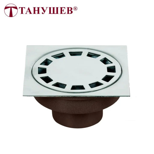 СИФОН ПРАВ 10Х10 СМ ППР/INOX Ф50 РЕШЕТКА