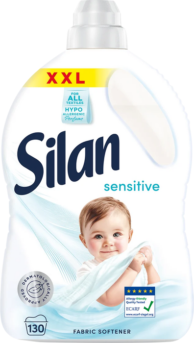 Омекотител за пране Sensitive & Baby, 130 пранета, 2,86 l