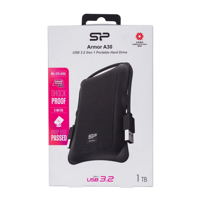 Silicon Power Armor A30 външен твърд диск 1 TB черен