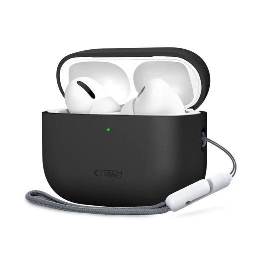 Силиконов калъф Tech-Protect за AirPods Pro 3 - черен