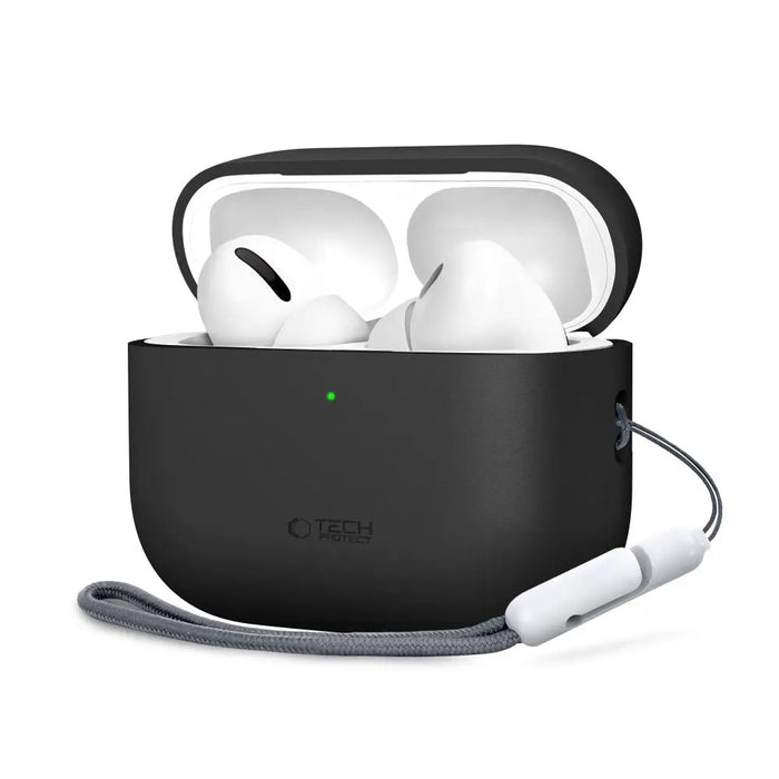 Силиконов калъф Tech-Protect за AirPods Pro 3 - черен