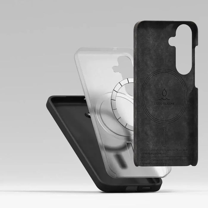 Силиконов калъф Ringke MagSafe за Samsung Galaxy S25 - черен