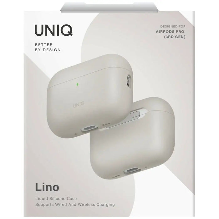 Силиконов калъф Uniq Lino за AirPods Pro - бежов