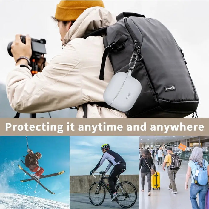 Силиконов калъф Tech-Protect за Apple AirPods 3 - оранжев