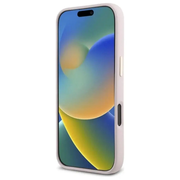 Силиконов кейс Guess Logo Strass 4G за iPhone 16 Pro Max
