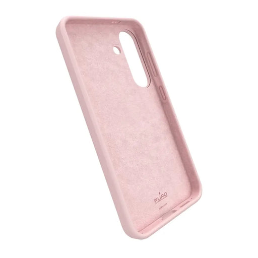 Силиконов кейс Puro Icon за Samsung Galaxy S25 - розов