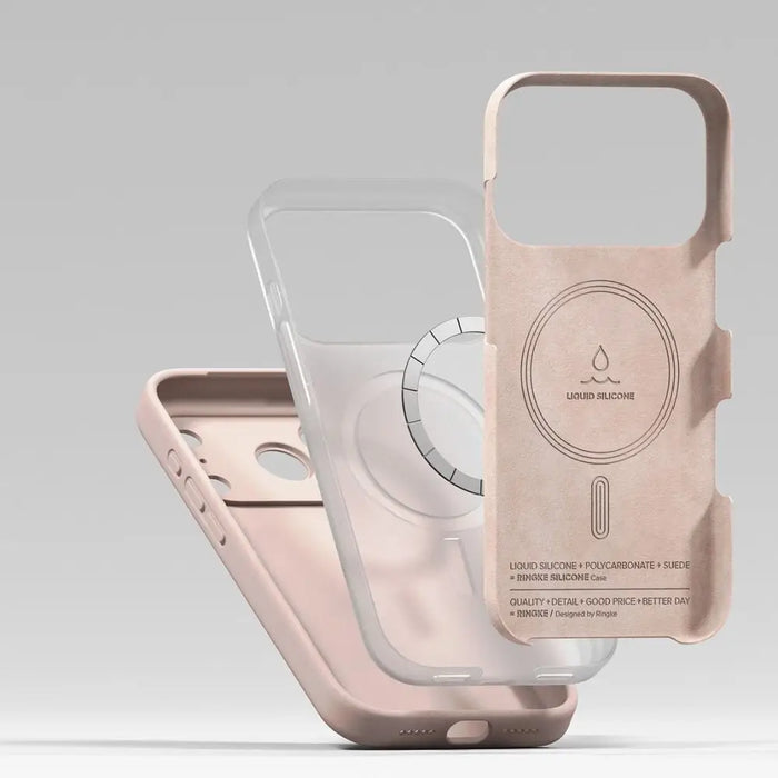 Силиконов магнитен калъф MagSafe Ringke за iPhone 17 Pro