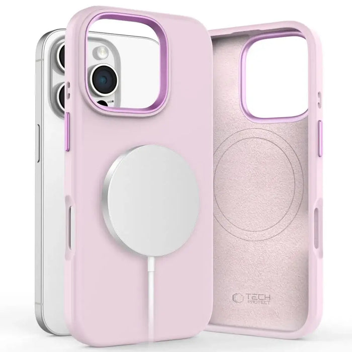 Силиконов PU MagSafe калъф Tech-Protect за iPhone 16 Pro