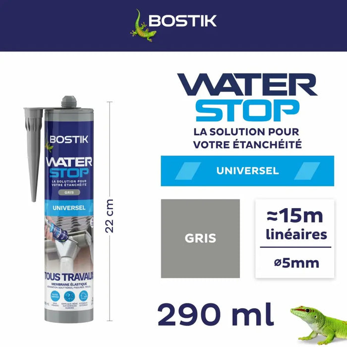 Силикон Bostik Сив Полиуретан Пластмаса