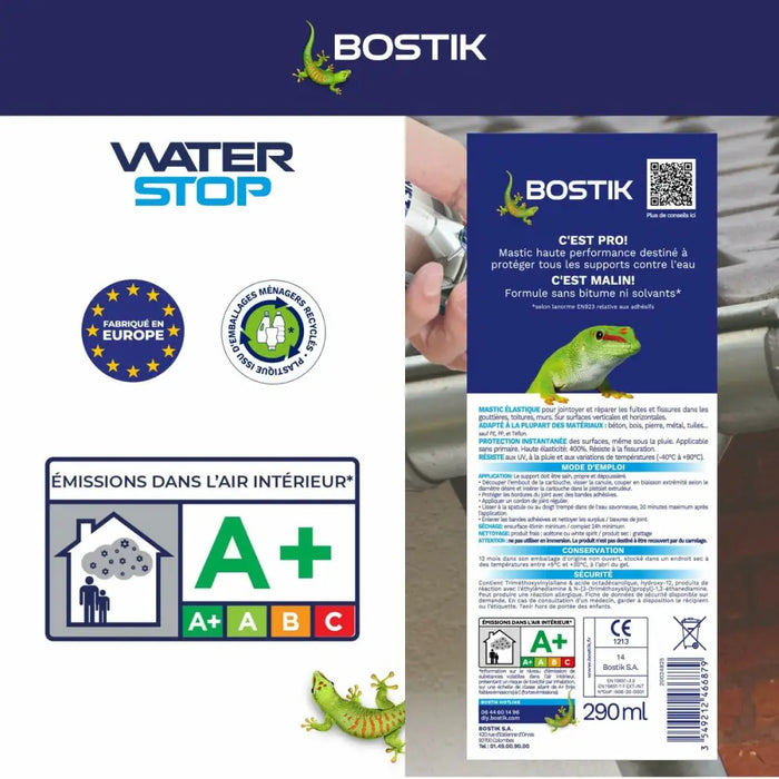 Силикон Bostik Сив Полиуретан Пластмаса