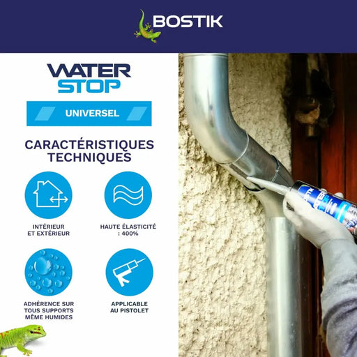 Силикон Bostik Сив Полиуретан Пластмаса