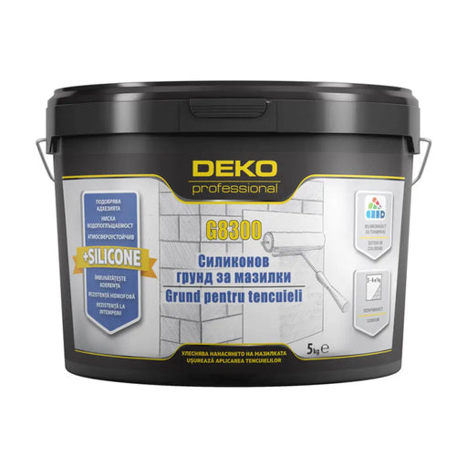СИЛИКОНОВ ГРУНД БЯЛ 5 КГ DEKO Professional