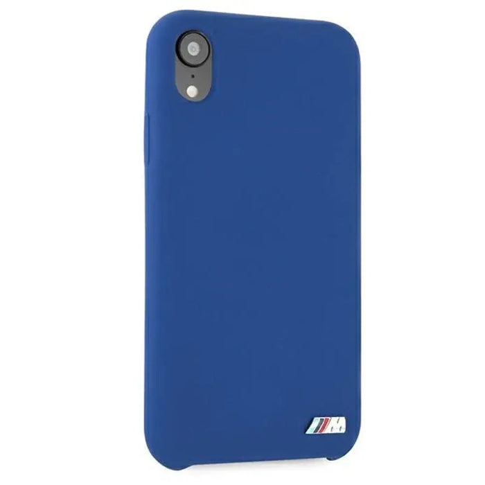 Силиконов калъф BMW M Collection за iPhone Xr - син