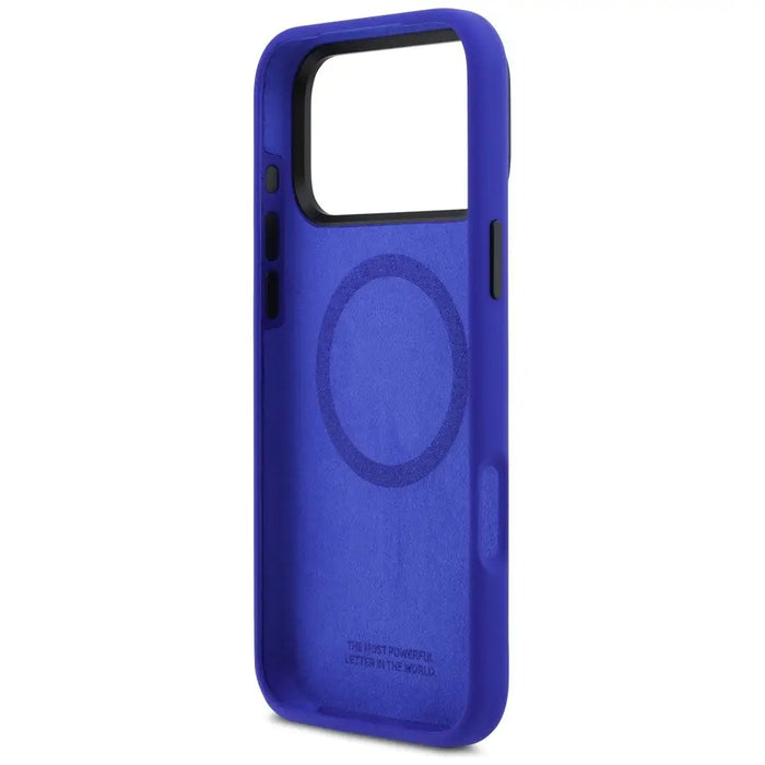 Силиконов калъф BMW M Vertical Logo MagSafe за iPhone 17