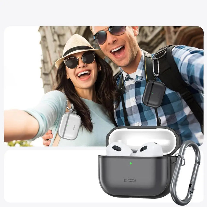 Силиконов калъф Tech-Protect за AirPods Pro 3 - матово черно