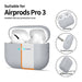 Силиконов калъф Tech-Protect за AirPods Pro 3 - сив