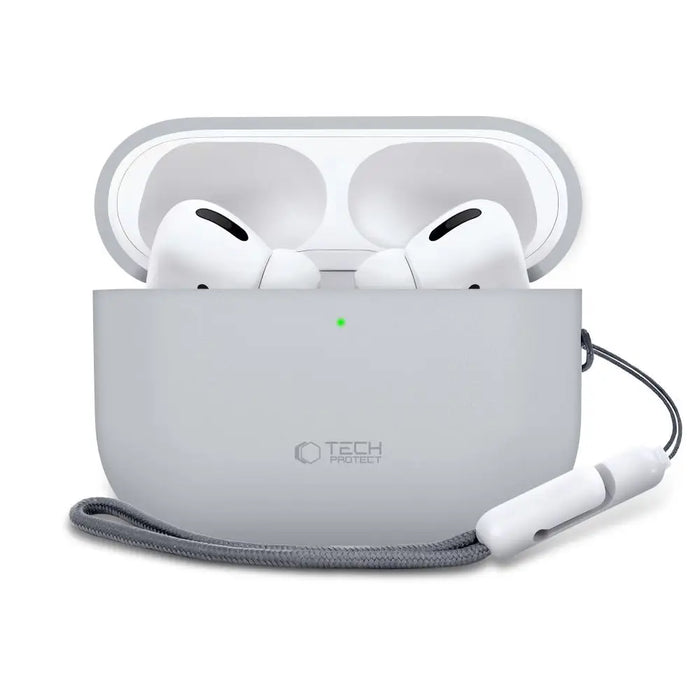 Силиконов калъф Tech-Protect за AirPods Pro 3 - сив