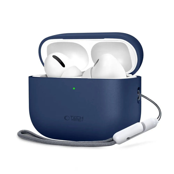 Силиконов калъф Tech-Protect за AirPods Pro 3 - тъмносин