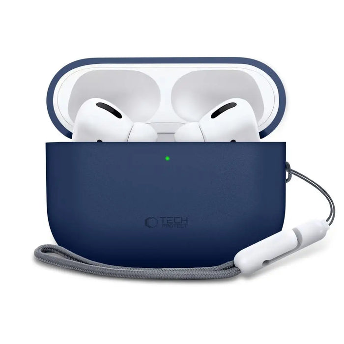 Силиконов калъф Tech-Protect за AirPods Pro 3 - тъмносин