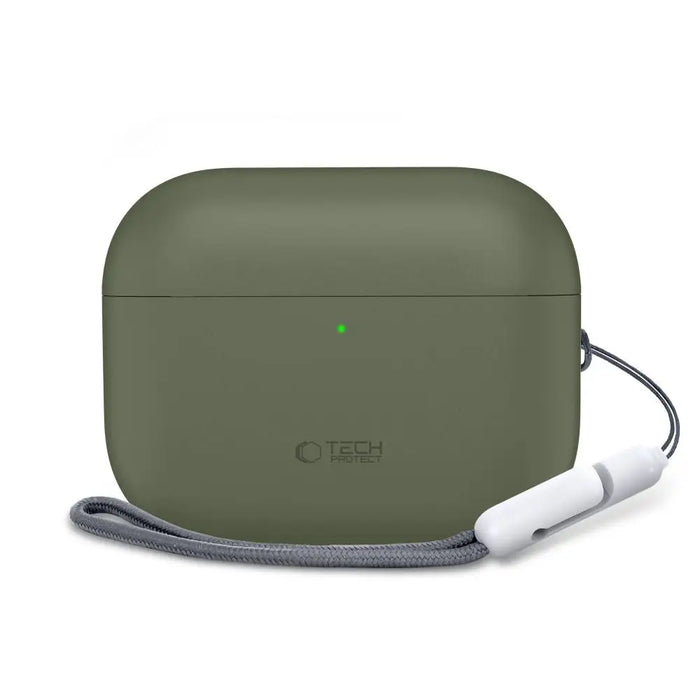 Силиконов калъф Tech-Protect за AirPods Pro 3 - зелен