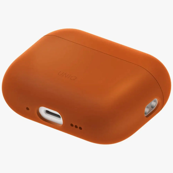 Силиконов калъф Uniq Lino за AirPods Pro 3 - оранжев