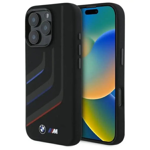 Силиконов калъф BMW Turning Lines MagSafe за iPhone 16 Pro