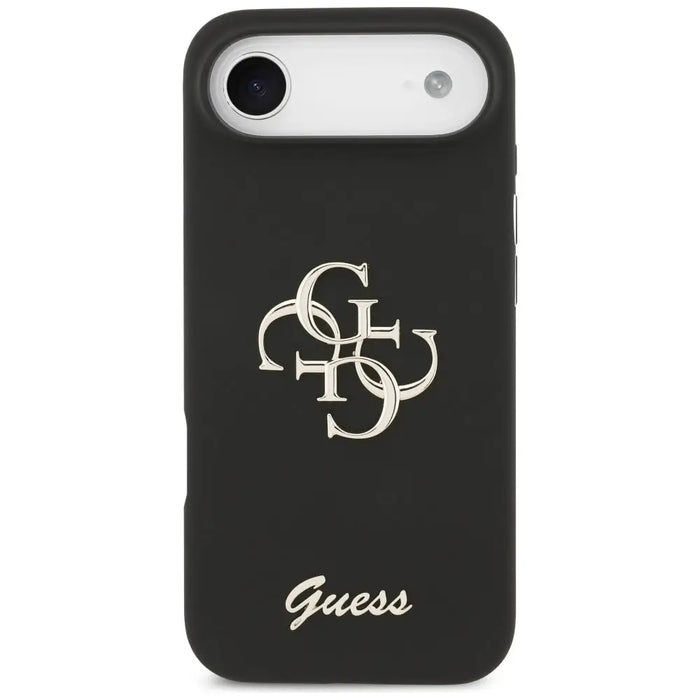 Силиконов калъф Guess Big 4G Script за iPhone Air - черен