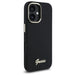 Силиконов калъф Guess с метално лого и рамка за iPhone 16