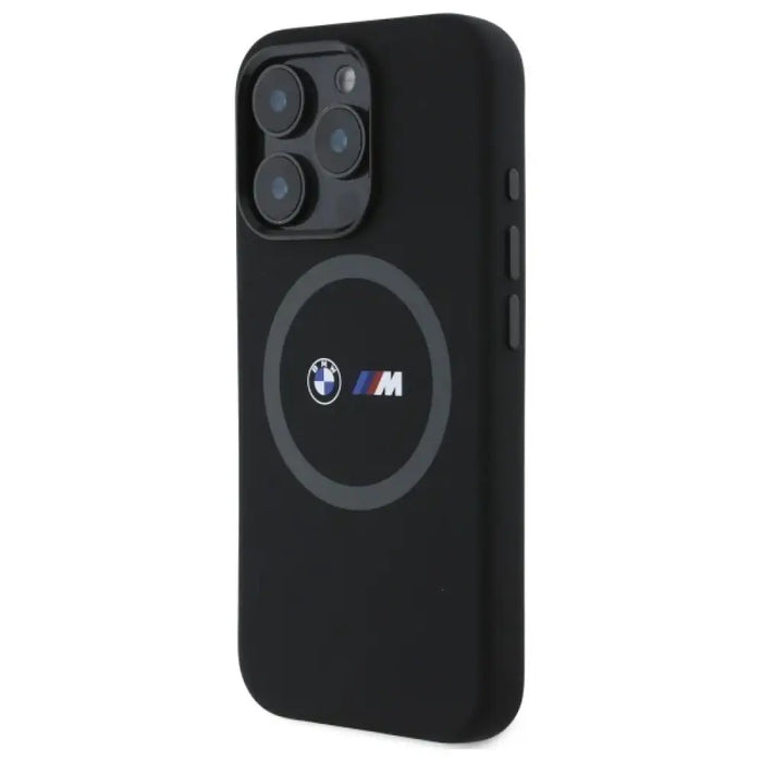 Силиконов калъф MagSafe с щампа BMW M за iPhone 16 Pro Max