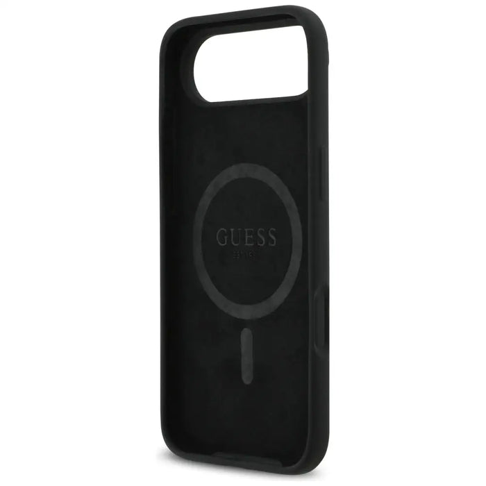 Силиконов калъф MagSafe с триъгълно лого Guess за iPhone 17