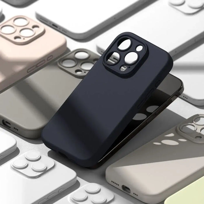 Силиконов калъф Ringke MagSafe за iPhone 15 Pro - тъмносин