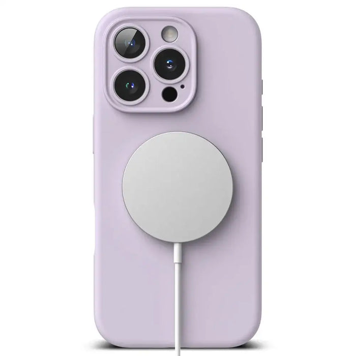 Силиконов калъф Ringke MagSafe за iPhone 16 Pro Max - лилав