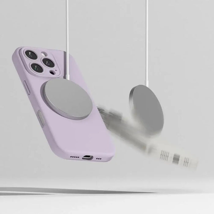 Силиконов калъф Ringke MagSafe за iPhone 16 Pro Max - лилав