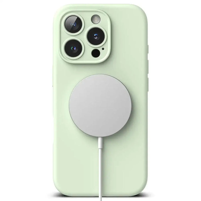 Силиконов калъф Ringke MagSafe за iPhone 16 Pro max - зелен
