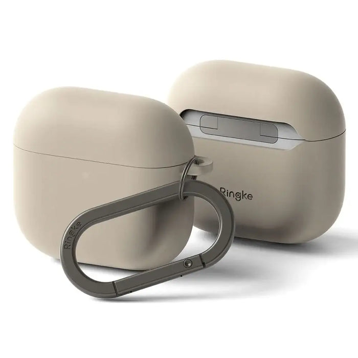Силиконов калъф Ringke за Apple AirPods 4 - бежов