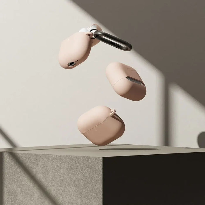 Силиконов калъф Ringke за Apple AirPods 4 - бежов
