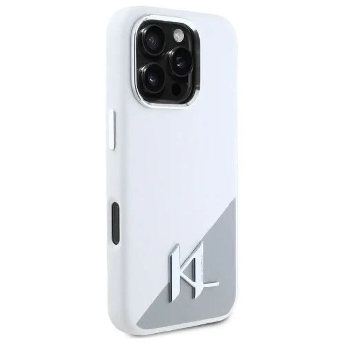 Силиконов калъф с лого с инициал Karl Lagerfeld за iPhone