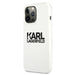 Силиконов калъф с лого на Карл Лагерфелд за iPhone 13 Pro