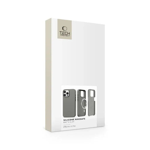 Силиконов калъф Tech-Protect MagSafe за iPhone 16 Pro - сив